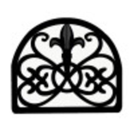 HOME BASICS Cast Iron Fleur De Lis Napkin Holder, Black NH44398